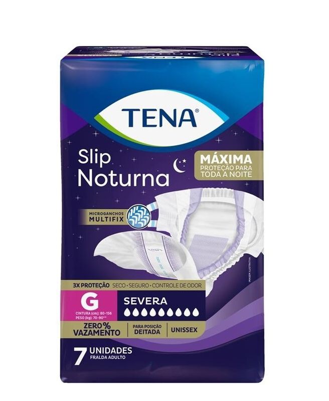 Fralda Tena Slip Noturna G com 7 Unidades                                                            image number null