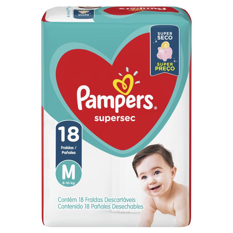 FRALDA PAMPERS SS M PACOTE C/18UN                                                                    image number null