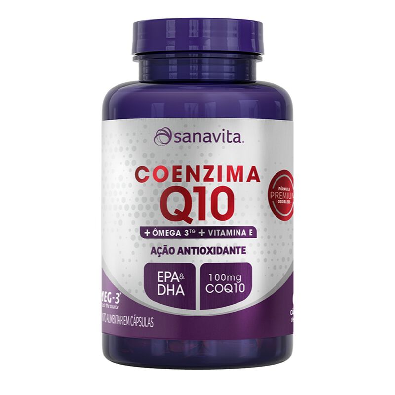 COENZIMA Q10+OMEGA 3+VIT.E SANAVITA C/60CP                                                           image number null