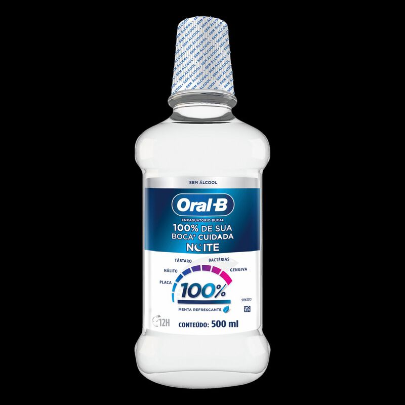 ANTI-SEP.ORAL-B 100% NOITE 500ML                                                                     image number null