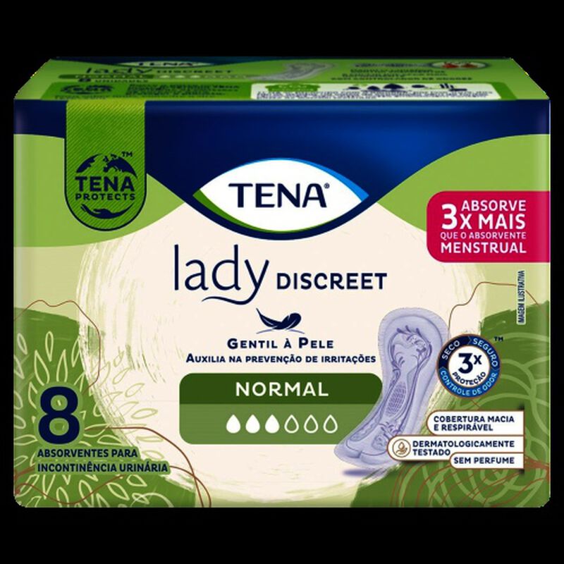 ABS.TENA LADY DISCREET NORMAL C/8UN                                                                  image number null