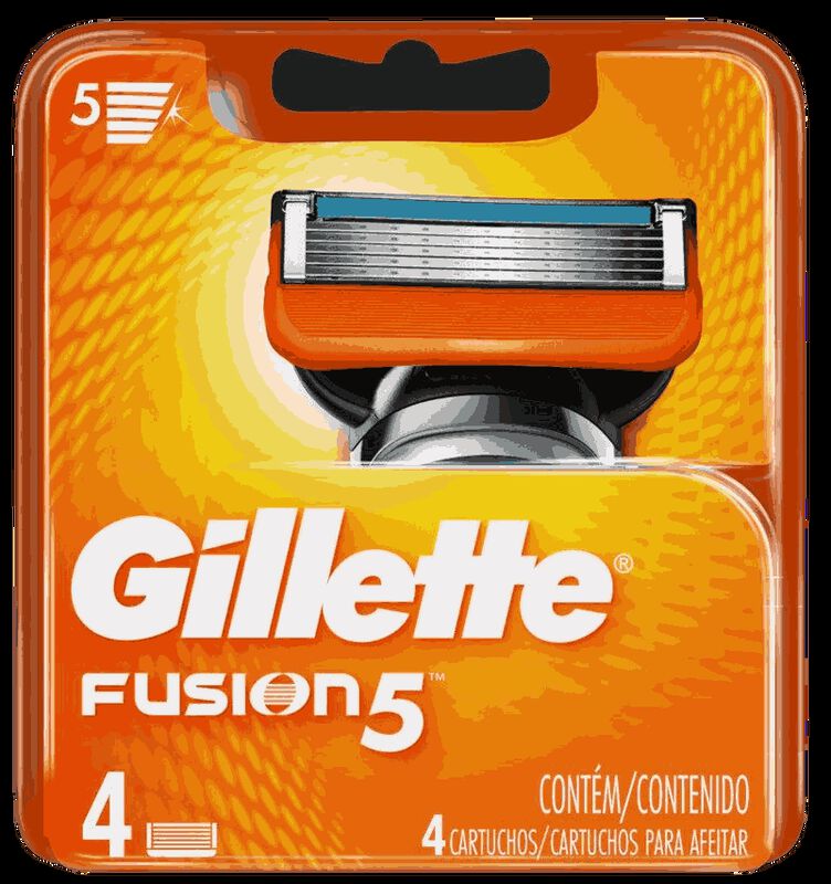 CARGA GILLETTE FUSION 5 COM 4 UNIDADES                                                               image number null