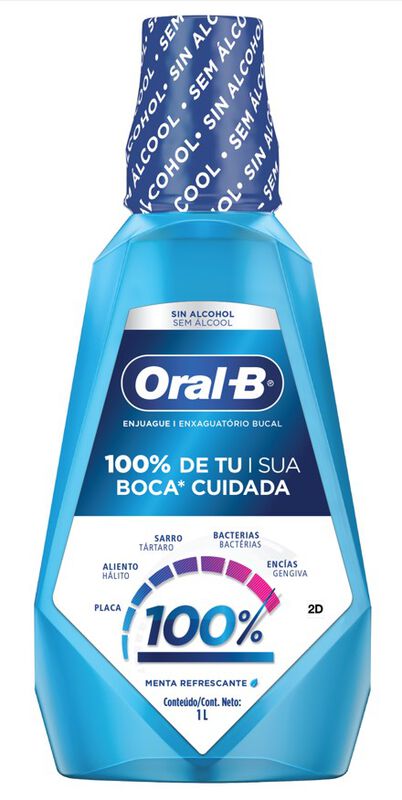 ANTISSÉPTICO BUCAL ORAL-B 100% 1000ML                                                                image number null