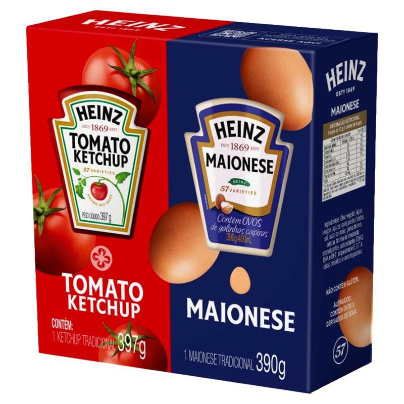 PROMO PACK KETCHUP TRAD.397GR+MAION.390GR HEINZ                                                      image number null