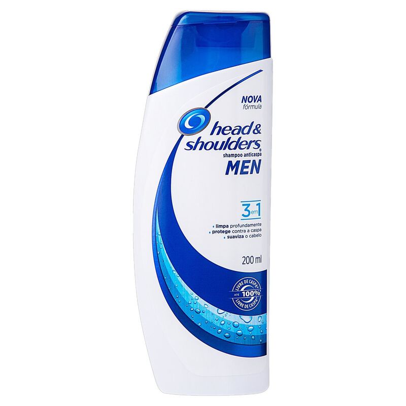 SHAMPOO HEAD & SHOULDERS 3 EM 1 MEN 200ML                                                            image number null