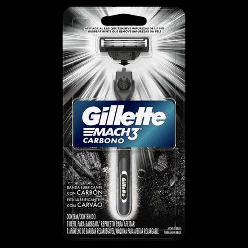 AP.MACH3 CARBONO 1UP GILLETTE                                                                        image number null