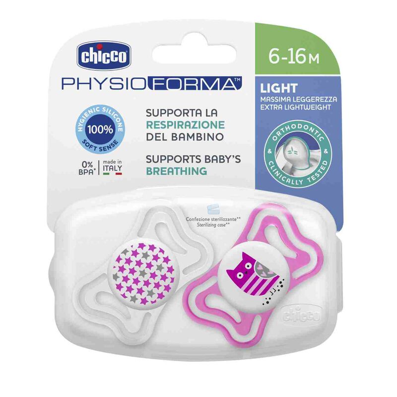 CHUPETA PHYSIO FORMA LIGHT ROSA 6-16M CHICCO C/02UN                                                  image number null