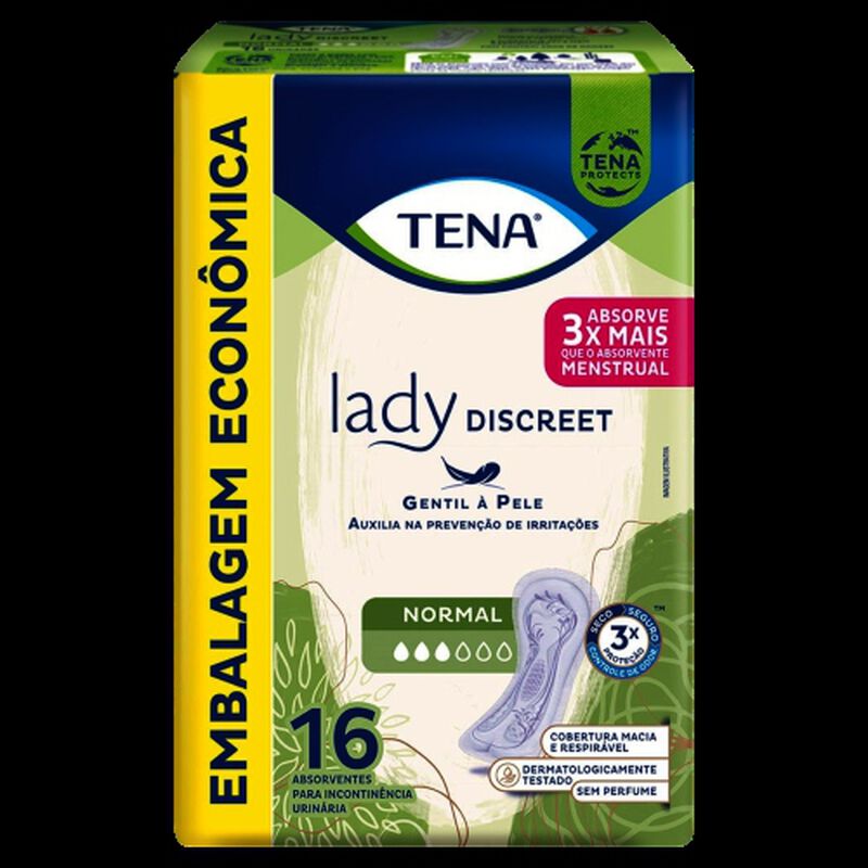 ABS.TENA LADY DISCREET NORMAL C/16UN                                                                 image number null