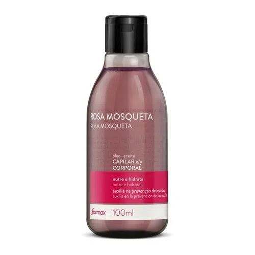 OLEO CAPILAR E CORPORAL FARMAX ROSA MOSQUETA 100ML                                                  