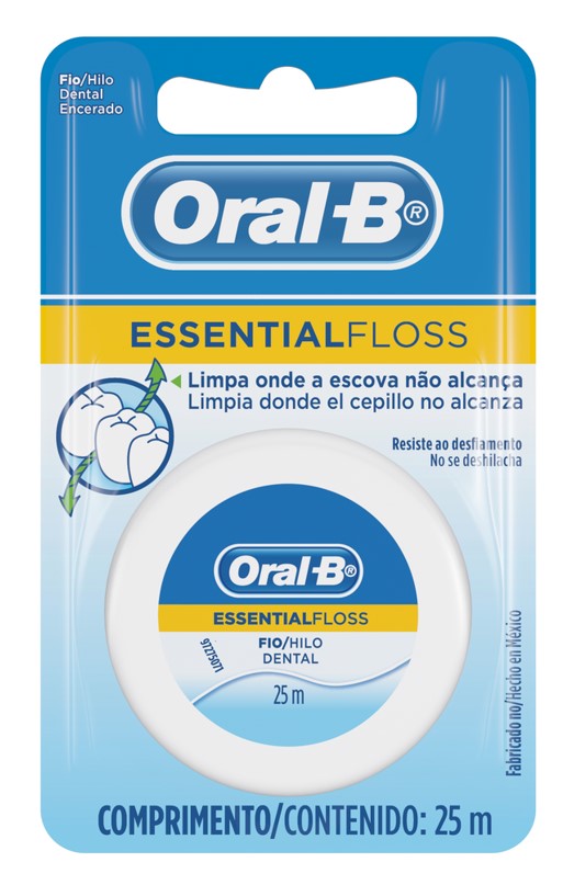 FIO DENTAL ORAL B ESSENTIAL FLOSS CERA 25 METROS                                                     image number null