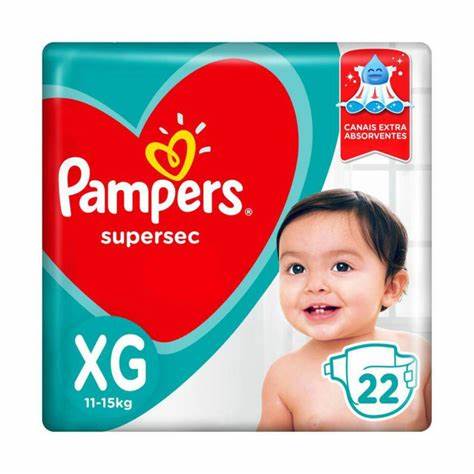 FRALDA PAMPERS SS XG PACOTAO C/22UN                                                                 