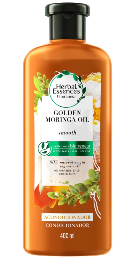 CONDICIONADOR HERBAL ESSENCES SMOTH GOLDEN MORINGA 400ML                                            