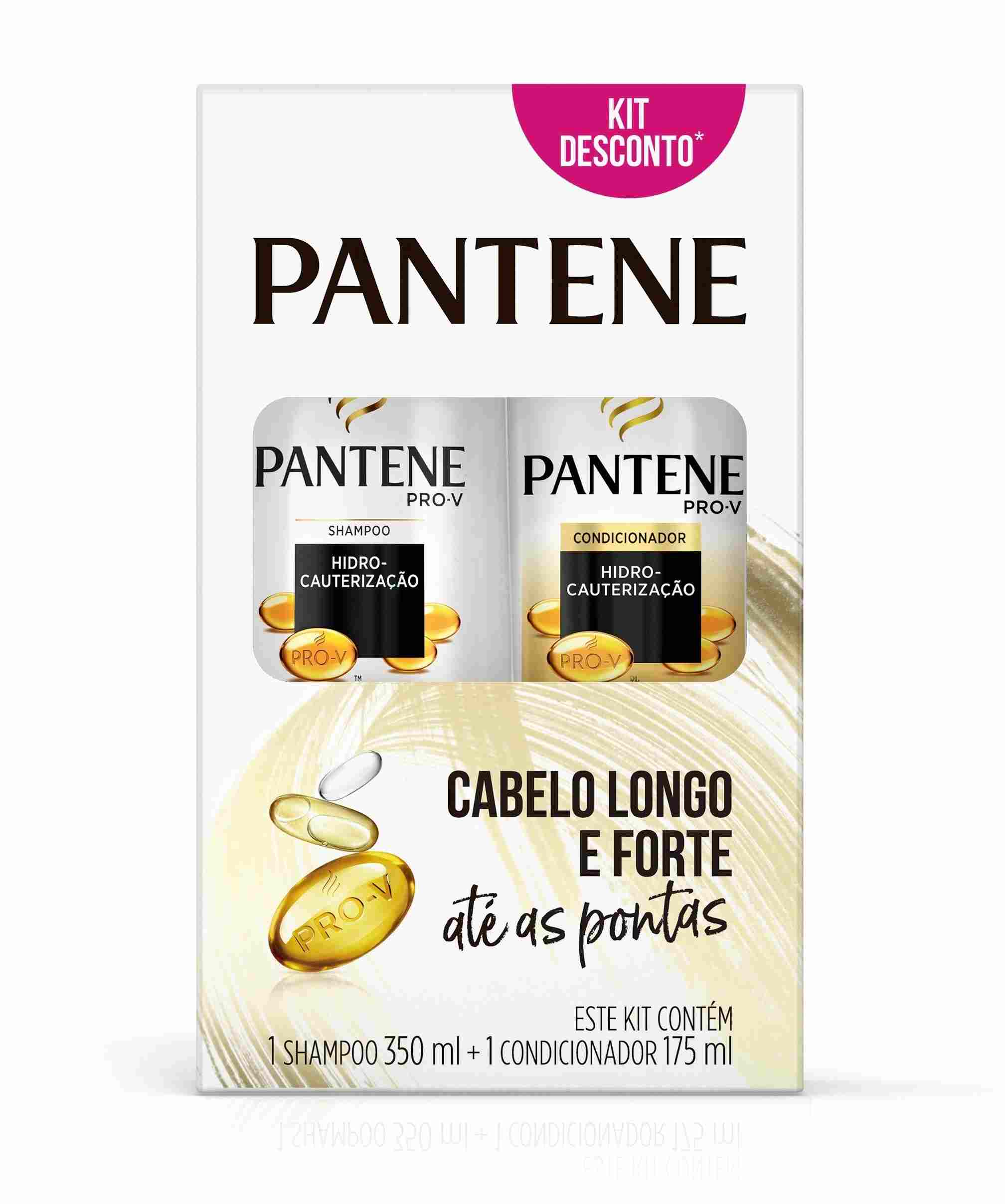 KIT SHAMPOO 350ML + CONDICIONADOR 175ML PANTENE HIDROCAUTERIZAÇÃO                                   