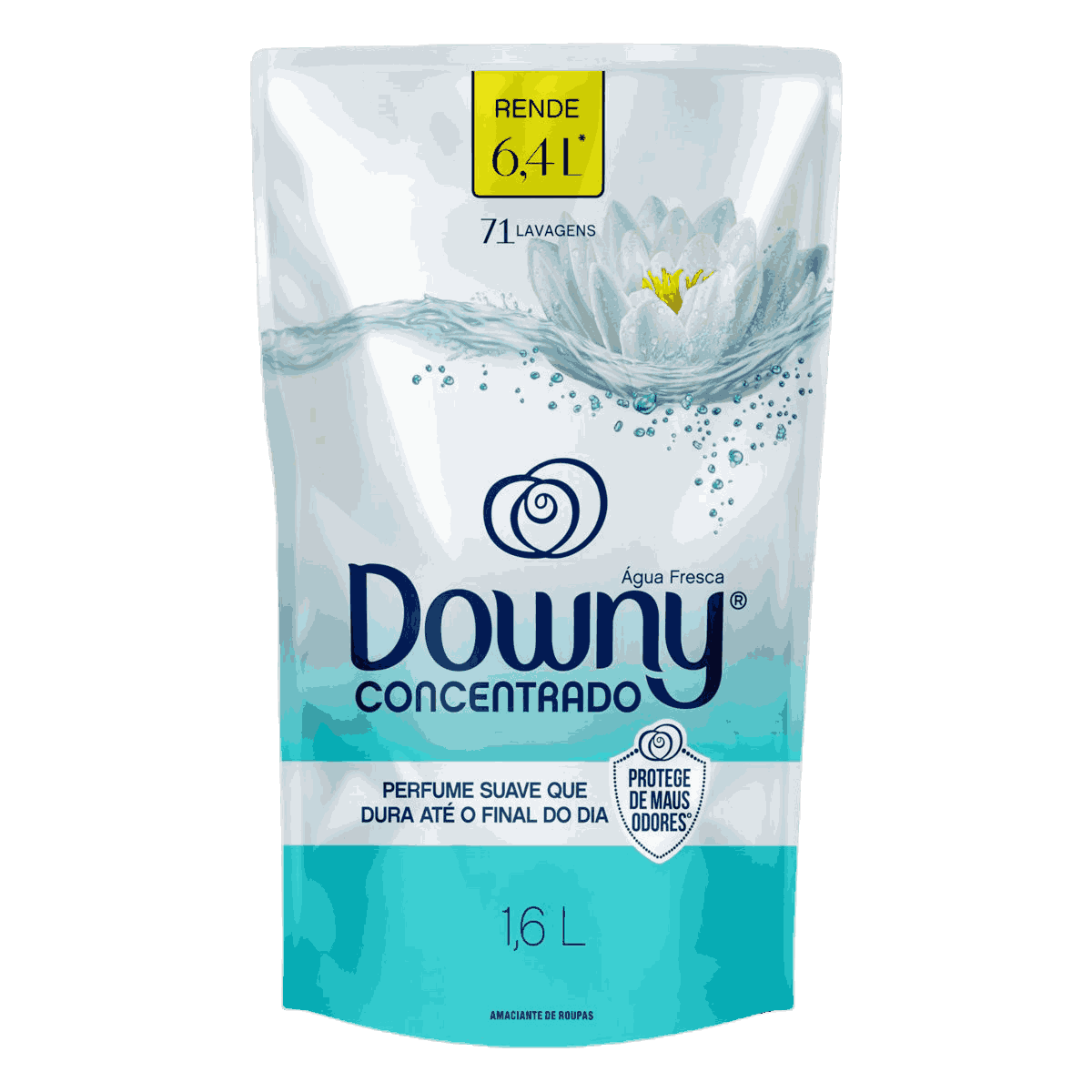 AMACIANTE DOWNY ÁGUA FRESCA REFIL 1600ML                                                            