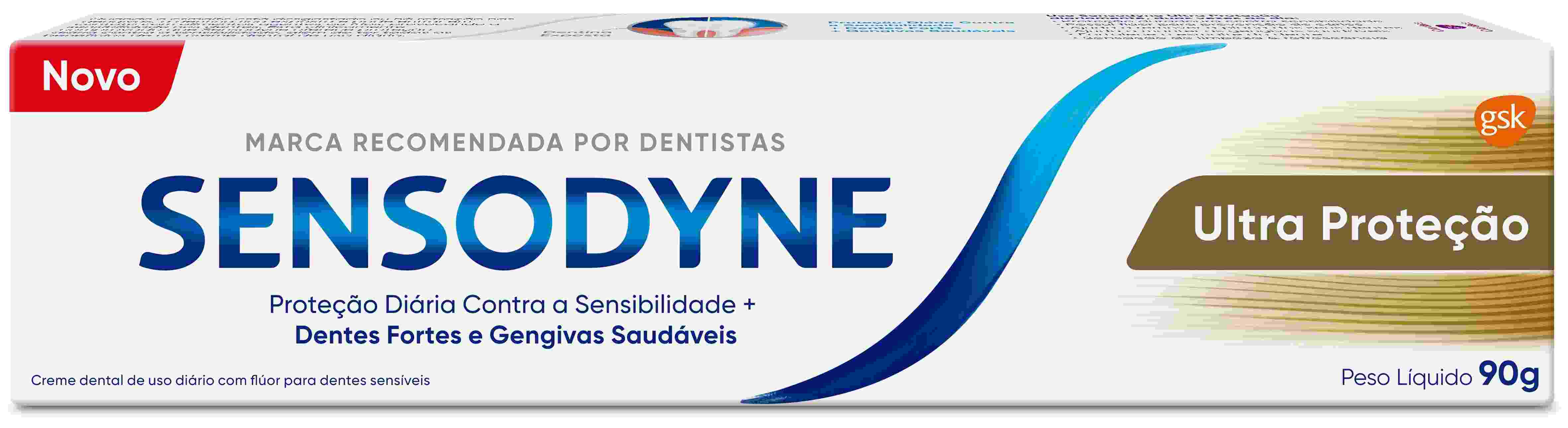 CREME DENTAL SENSODYNE ULTRA PROTEÇÃO 90G                                                           