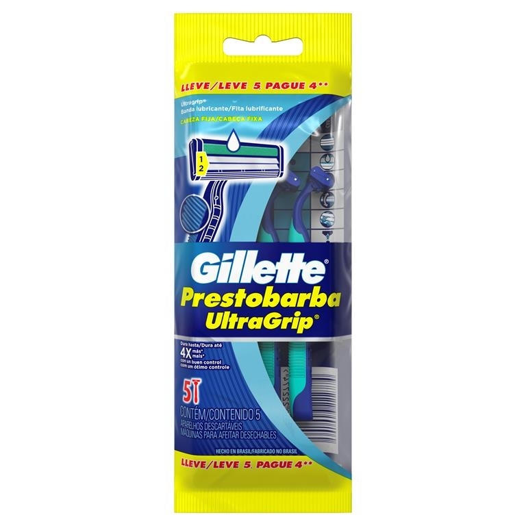 APARELHO PRESTOBARBA ULTRAGRIP 3 BAG GILLETTE LEVE 4 PAGUE 3                                        