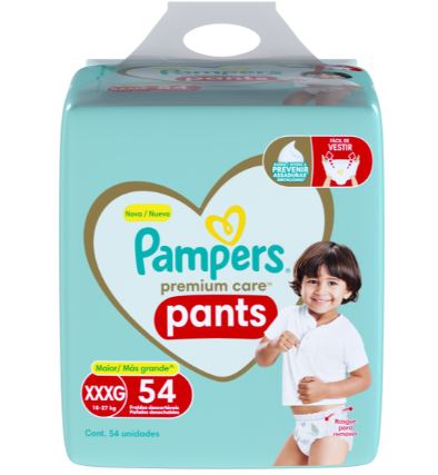 FRALDA PAMPERS PANTS PC XXXG TOP C/54UN                                                             