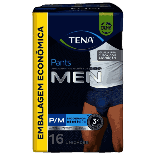 ROUPA INT. TENA PANTS MEN P/M C/16UN                                                                 image number null