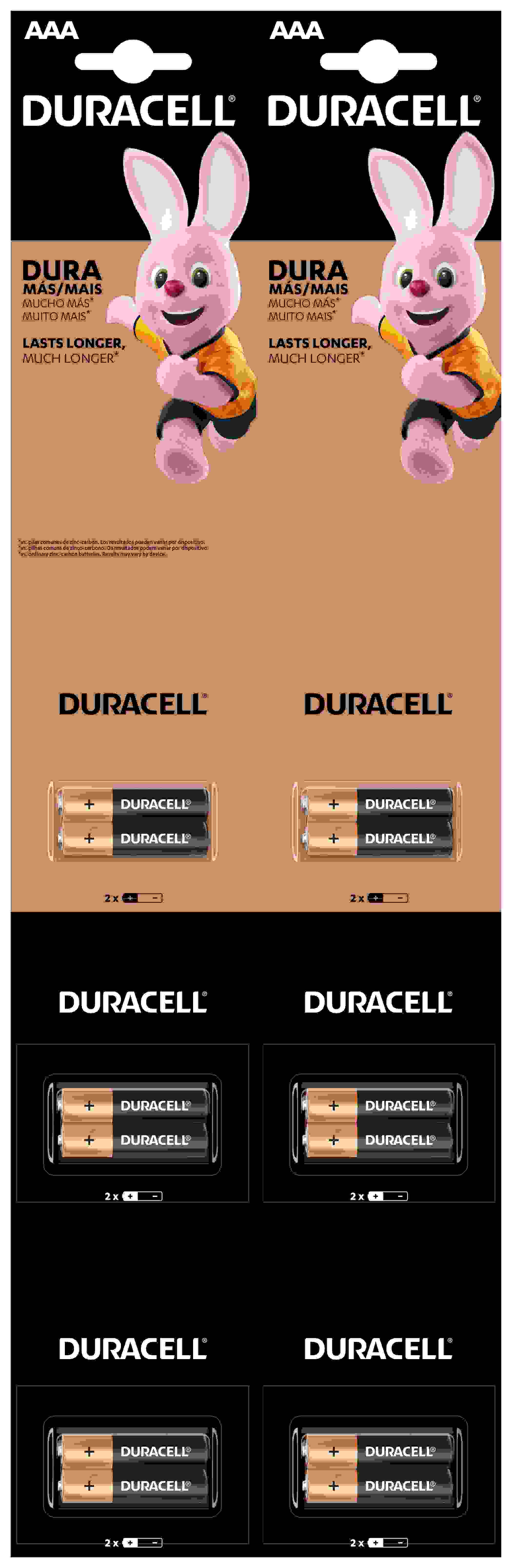 PILHA DURACELL PALITO AAA DTL COM 2 UNIDADES                                                        