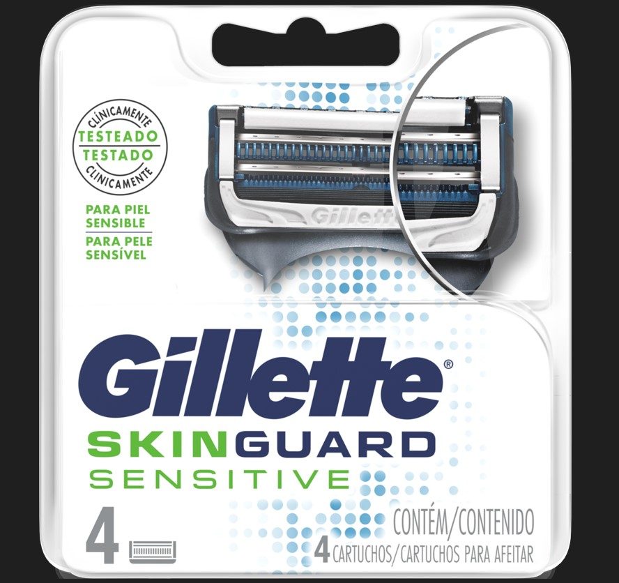 CARGA GILLETTE SKINGUARD COM 4 UNIDADES                                                             