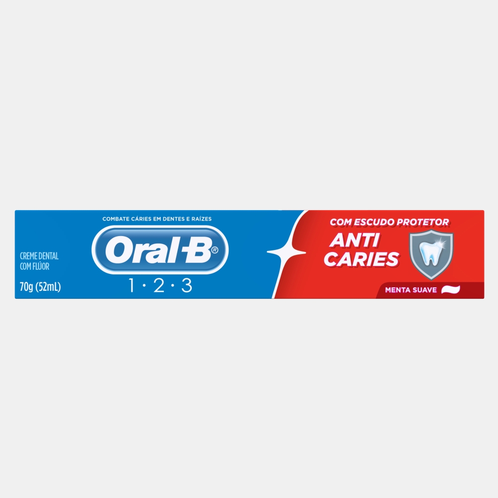 CREME ORAL-B 123 ANTICÁRIES 70G                                                                     