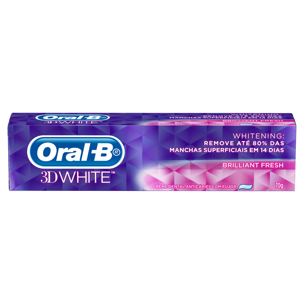 CREME DENTAL ORAL-B 3D WHITE BRILLIANT FRESH 70G                                                    