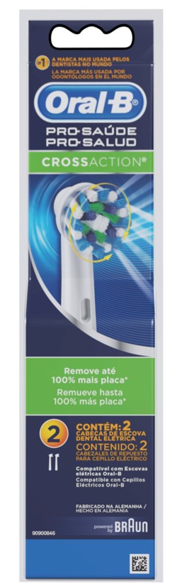 REFIL ORAL-B PRECISION CLEAN PARA ESCOVA ELÉTRICA 2 UNIDADES                                        