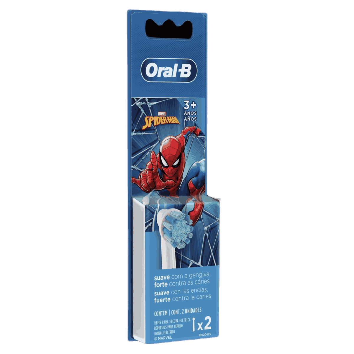 REFIL ORAL-B P/ESC.ELETRICA KIDS SPIDER MAN C/2UN                                                   