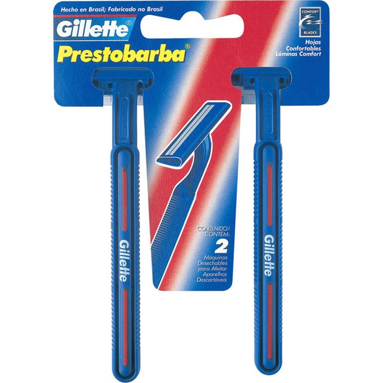 APARELHO PRESTOBARBA RG OS GILLETTE COM 2 UNIDADES                                                  