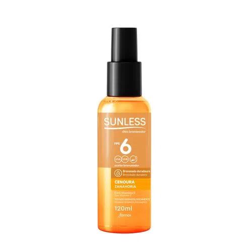 OLEO BRONZEADOR SUNLESS FPS6 CENOURA 120ML                                                          