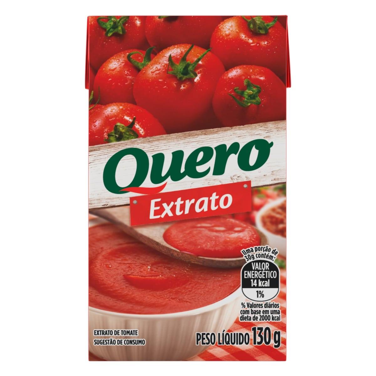 EXTRATO DE TOMATE QUERO 130G                                                                        