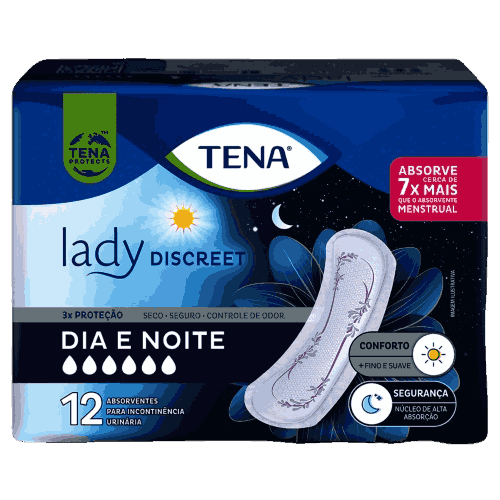ABS.TENA LADY DISCREET DIA E NOITE C/12UN                                                            image number null