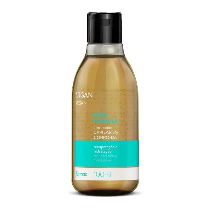OLEO CORPORAL E CAPILAR FARMAX ARGAN 100ML                                                          