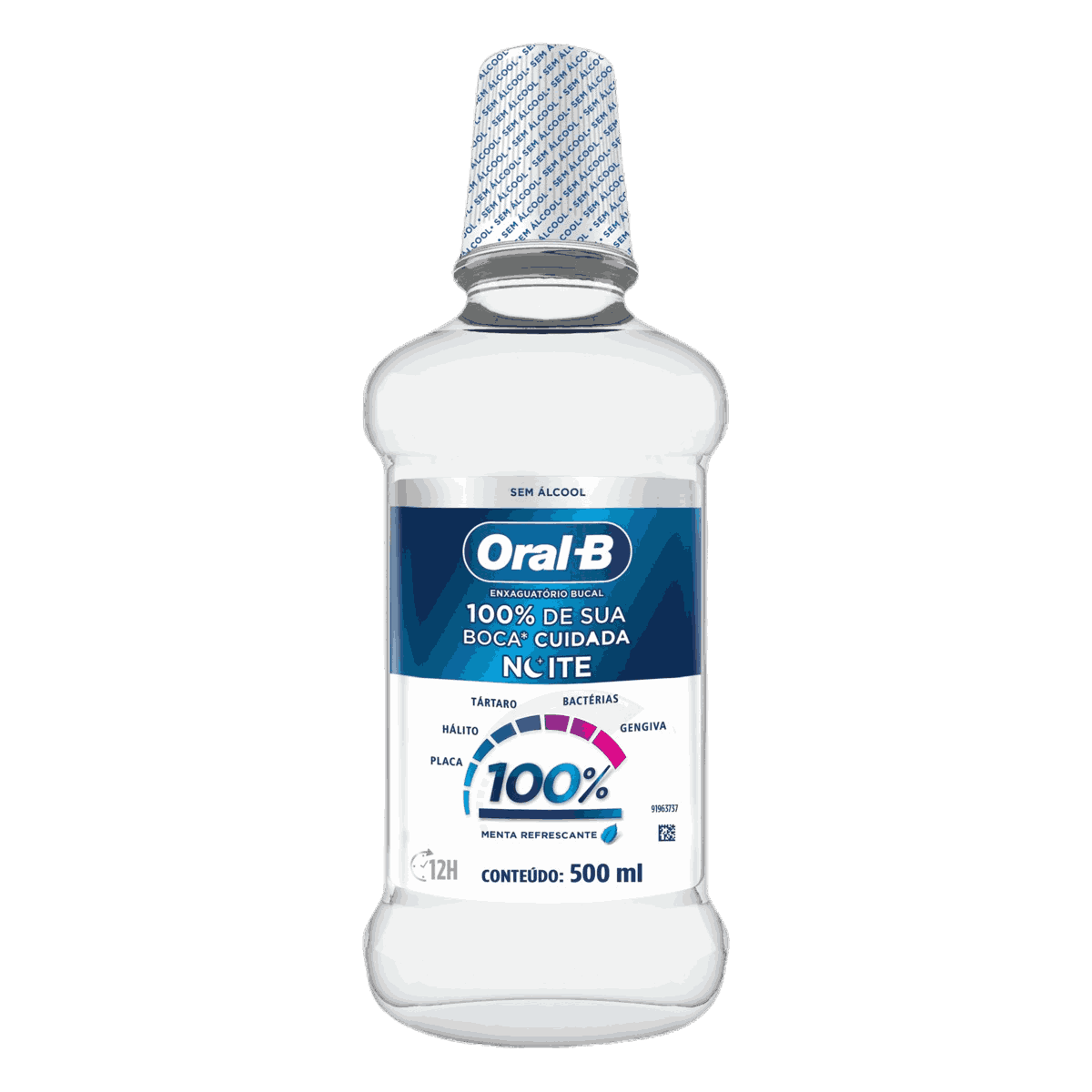 ANTI-SEP.ORAL-B 100% NOITE 500ML                                                                    