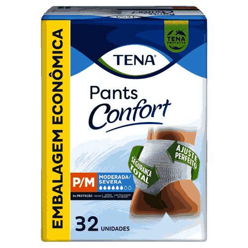 ROUPA INT.TENA PANTS CONFORT P/M C/32UN                                                             