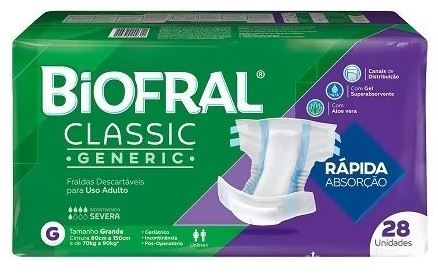 FRALDA BIOFRAL CLASSIC GENERIC G C/28UN                                                             