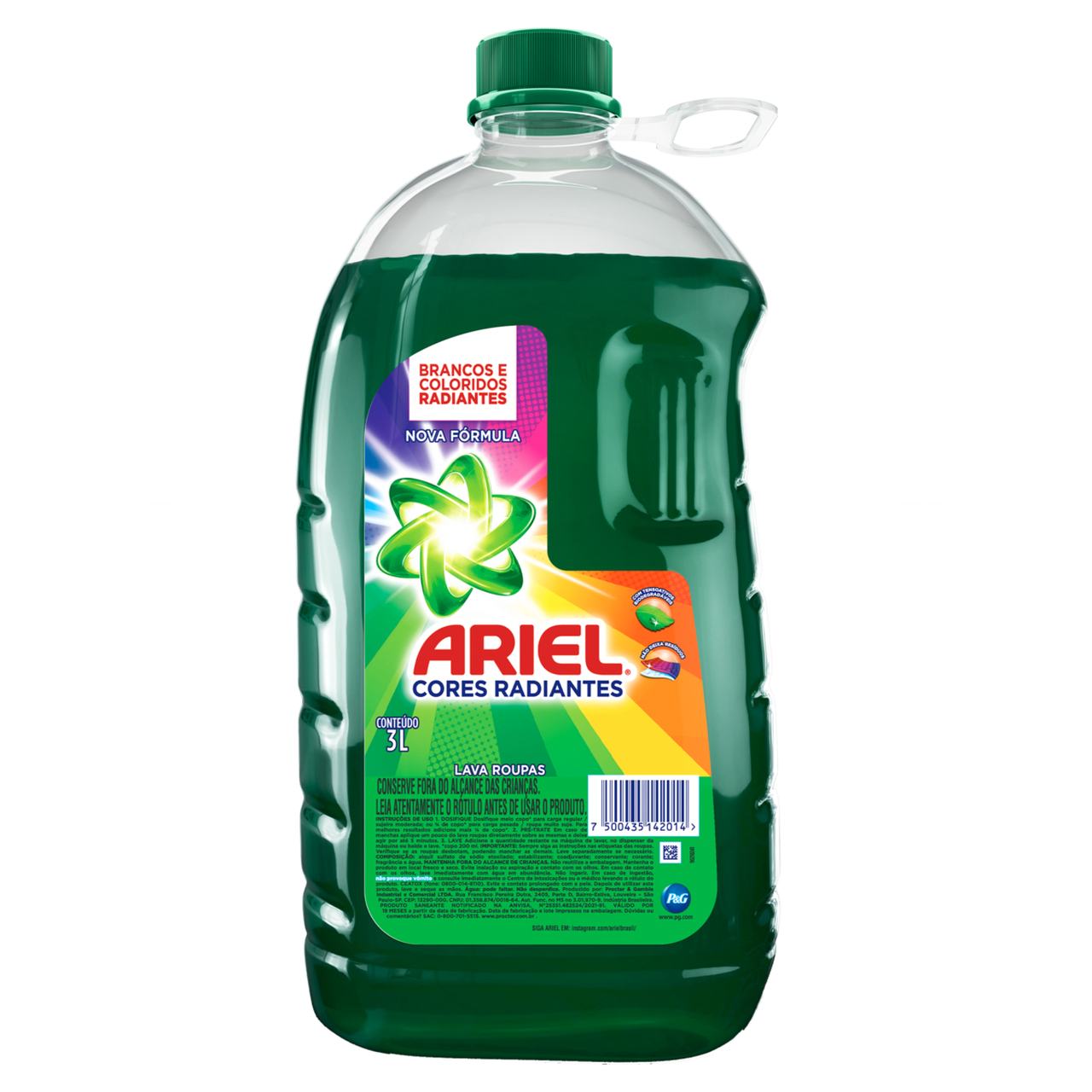 DETERGENTE LÍQUIDO ARIEL CLÁSSICO REFIL 3 LITROS                                                     image number null