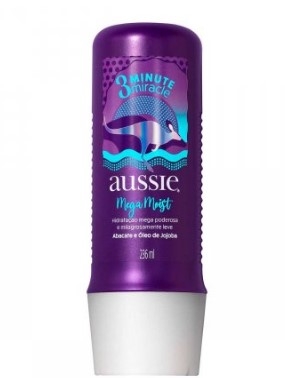 CREME DE TRATAMENTO AUSSIE 3 MINUTOS MIRACLE MEGA MOIST COM 236ML                                   