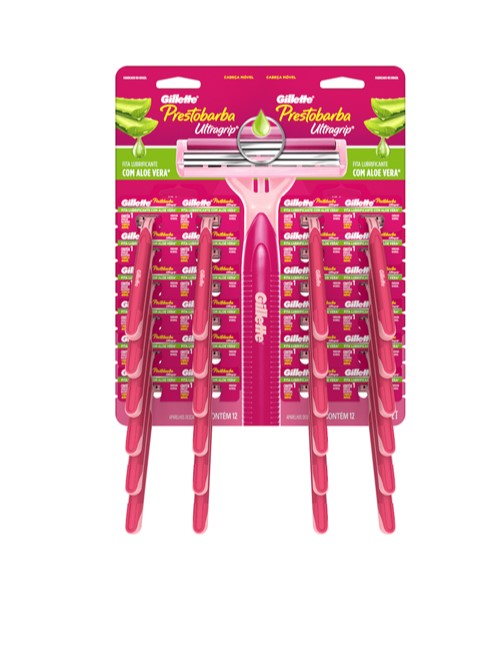 APARELHO DEPILATÓRIO FEMININO ULTRAGRIP OS GILLETTE COM 2 UNIDADES                                   image number null