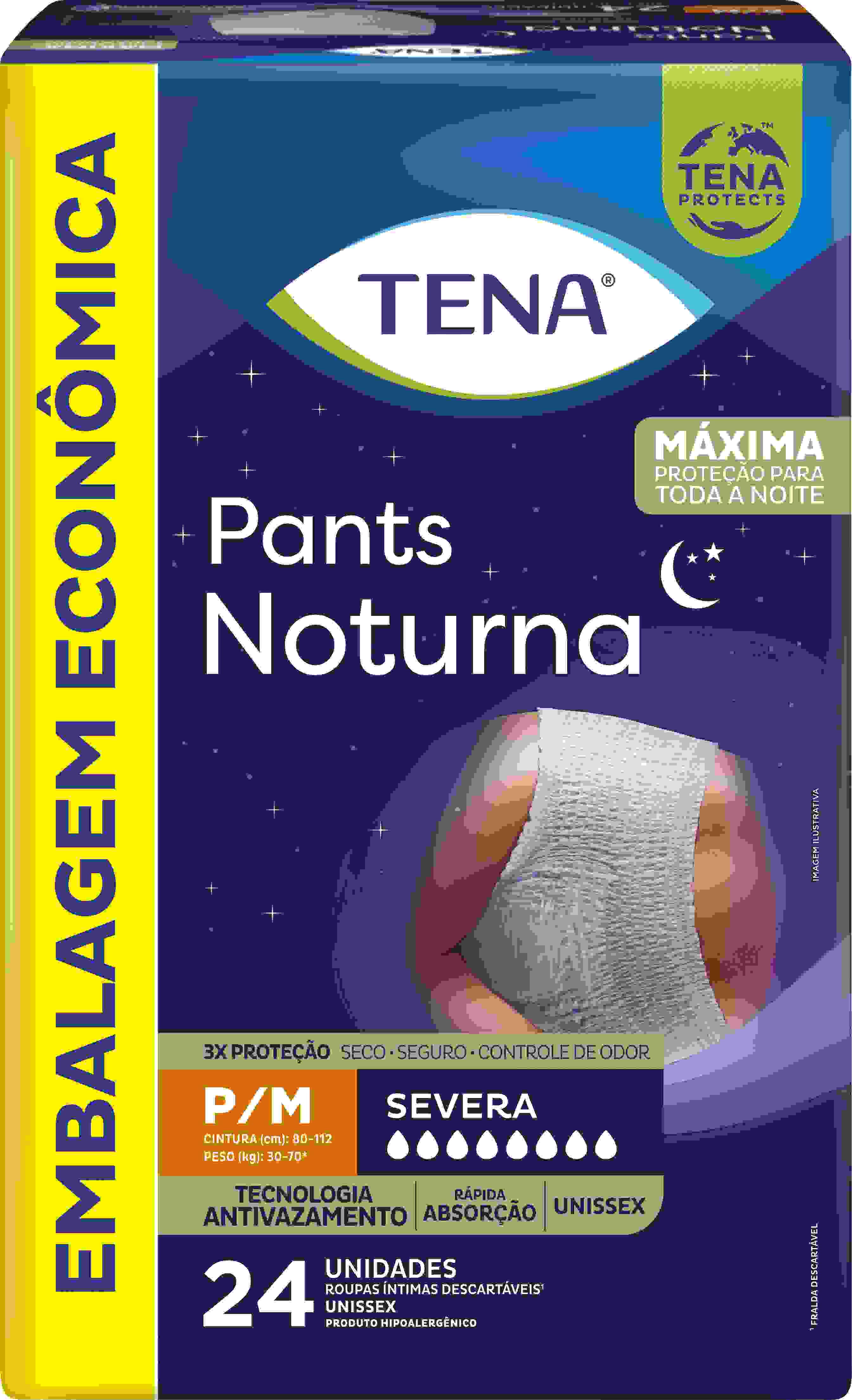 ROUPA INT. TENA PANTS NOTURNA P/M C/24UN                                                             image number null