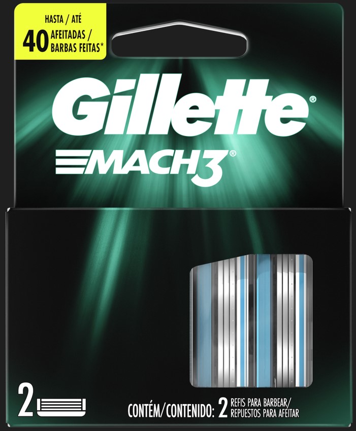 CARGA MACH3 GILLETTE COM 2 UNIDADES                                                                 