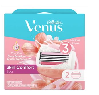 CARGA DEPILATORIO VENUS 3 SKIN COMFORT SPA GILLETTE C/2UN                                           