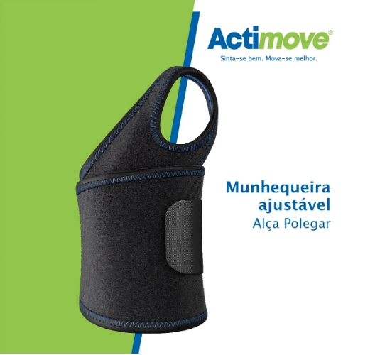 MUNHEQUEIRA COM ALÇA POLEGAR AJUSTÁVEL ACTIMOVE SPORTS                                              