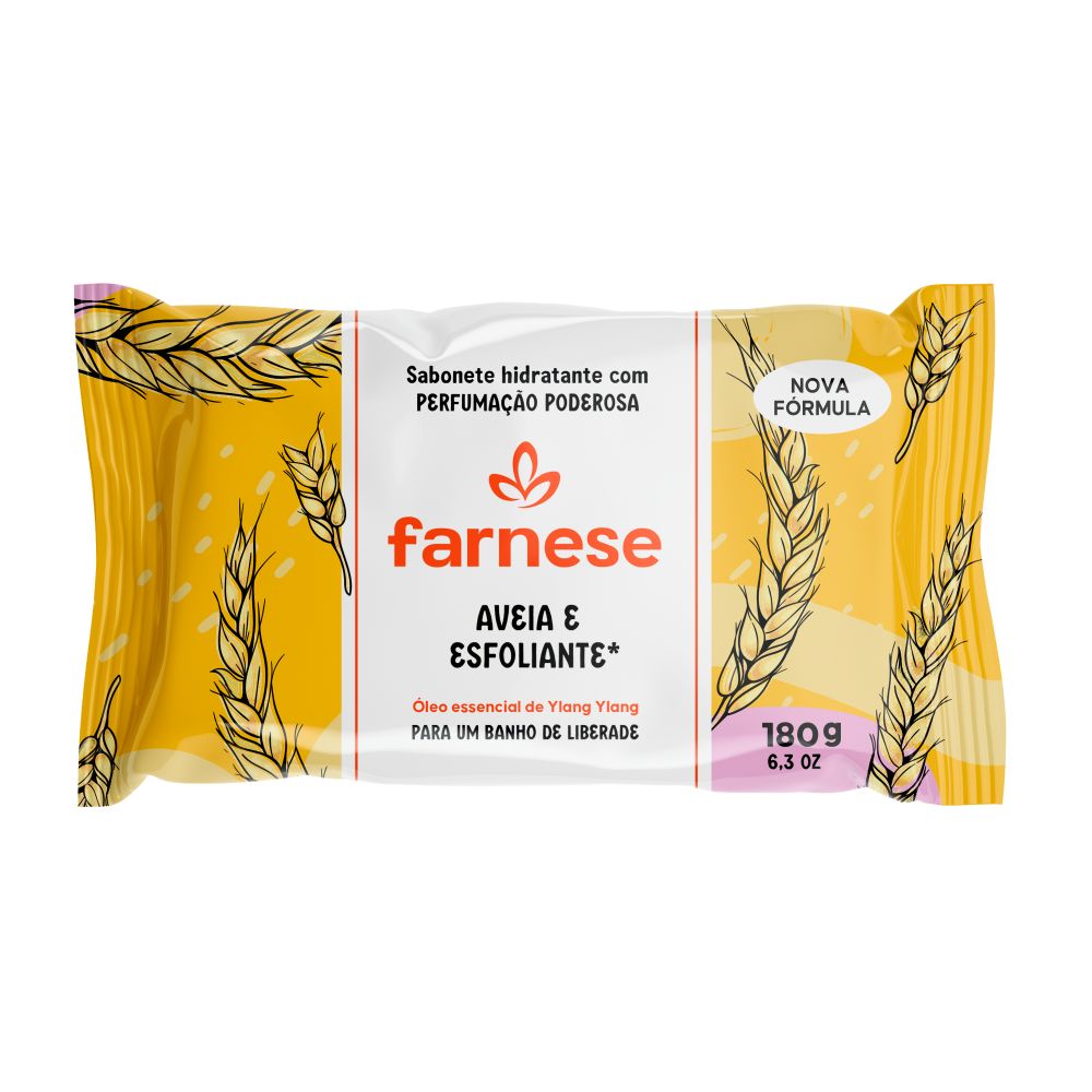 SABONETE FARNESE AVEIA E ESFOLIANTE 180GR                                                           