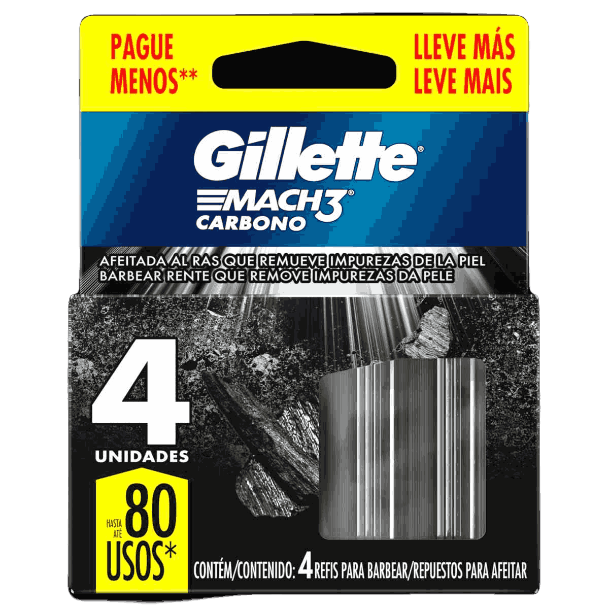 CG.MACH3 CARBONO GILLETTE C/4 LMPM                                                                  