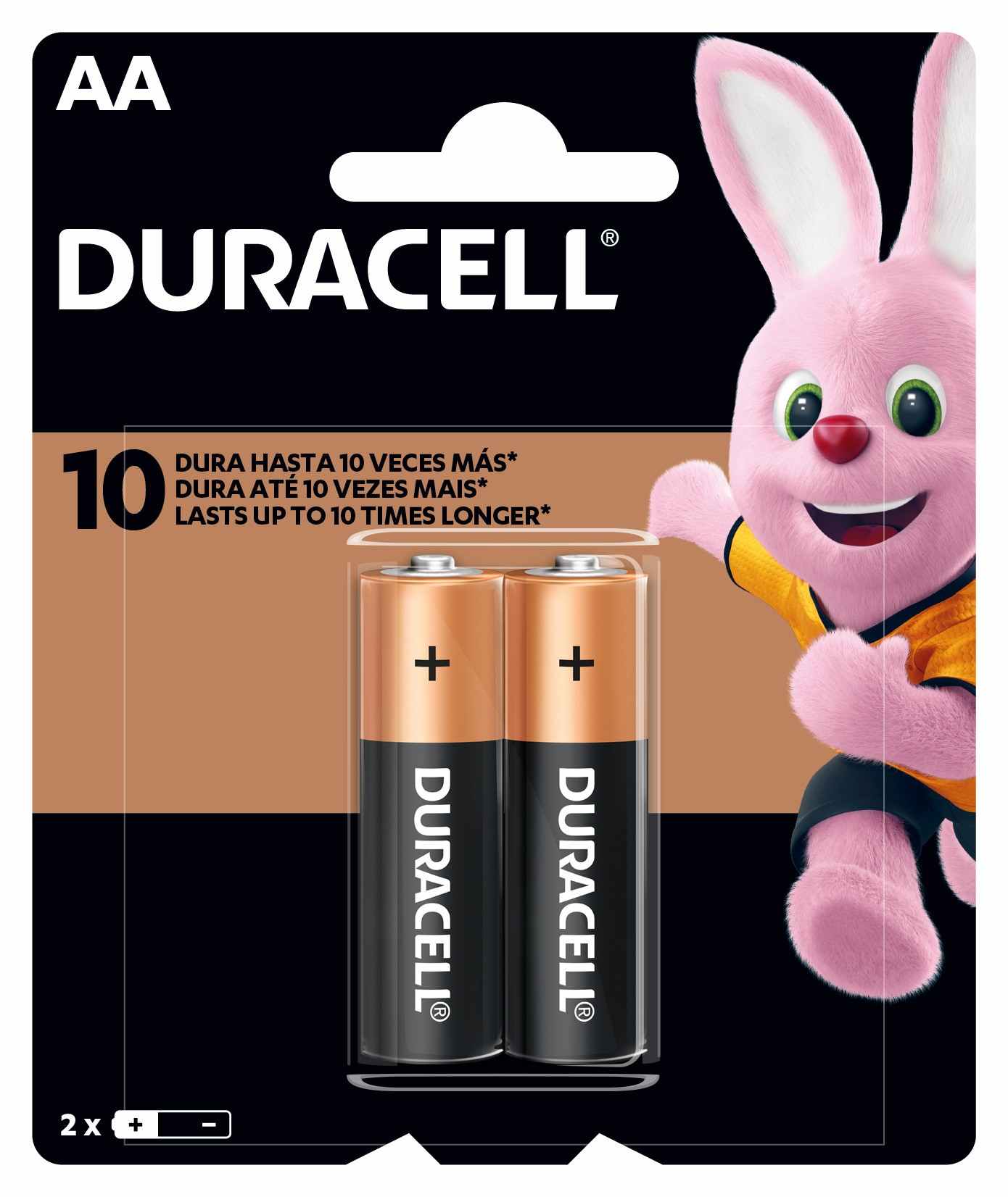 PILHA DURACELL PEQUENA AA COM 2 UNIDADES                                                            