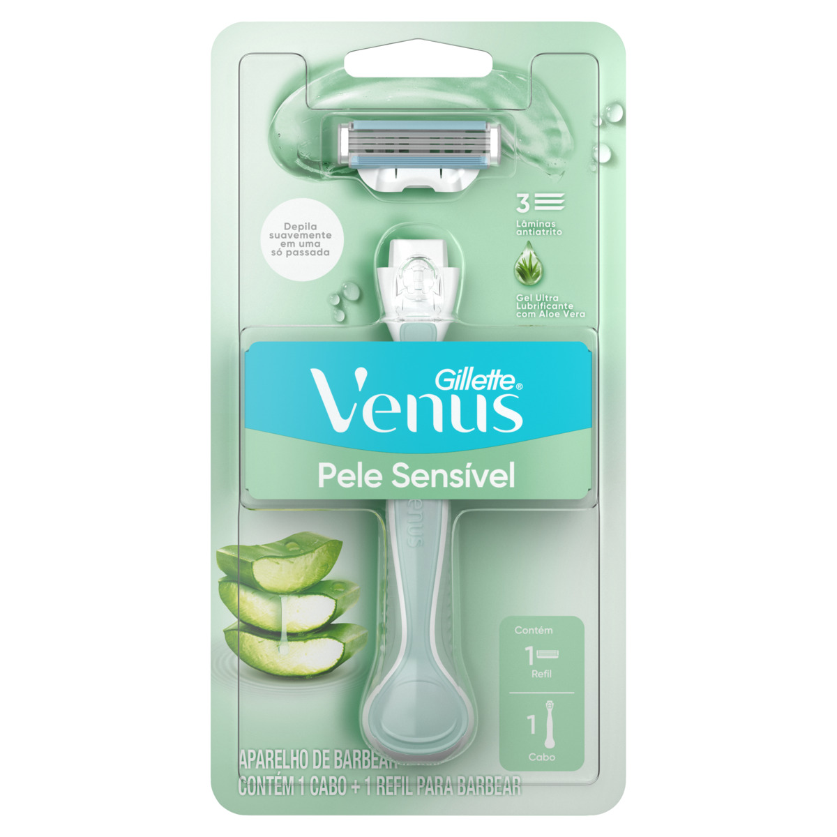 APARELHO DEPILATORIO VENUS PELE SENSIVEL 1UP GILLETTE                                                image number null