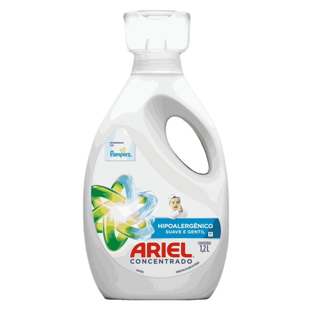 DETERGENTE LÍQUIDO ARIEL CONCENTRADO SENSITIVE 1,2 LITRO                                             image number null