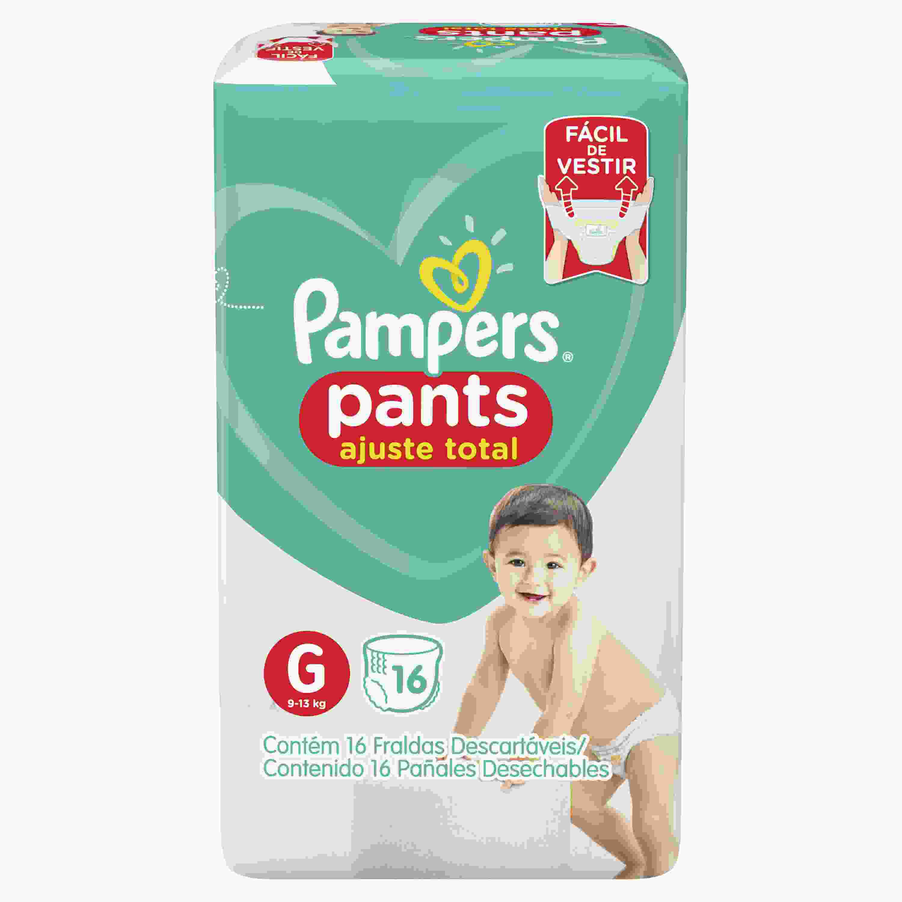 FRALDA PAMPERS PANTS CS G PACOTAO C/16                                                              