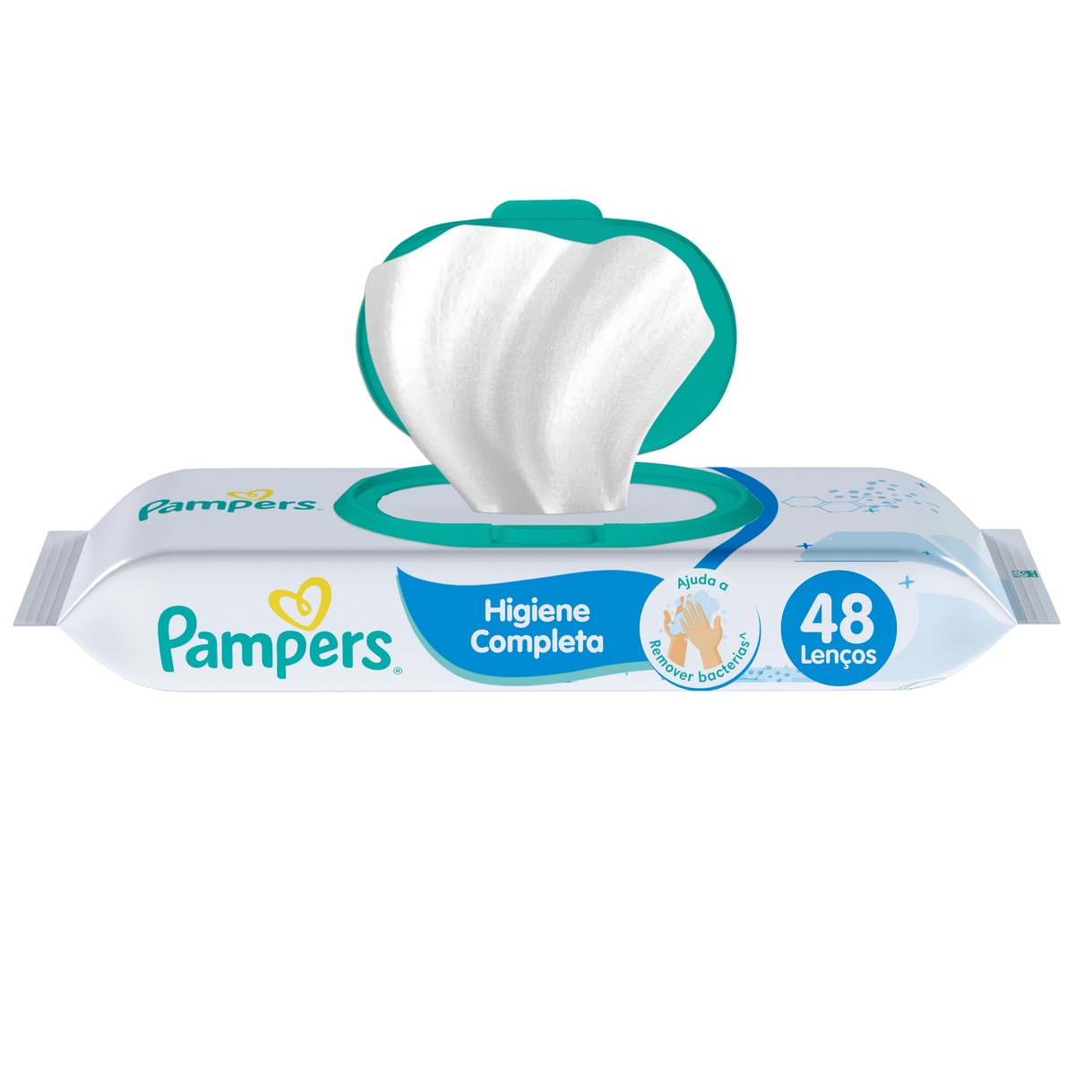 TOALHINHAS PAMPERS HIGIENE COMPLETA 48 UNIDADES                                                     